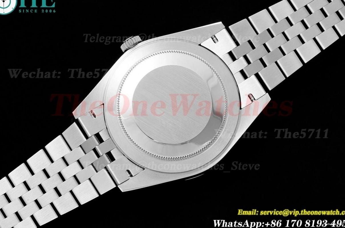 126334 GMF 41mm SS VR3235 Textured Green SS Datejust Dial 0214